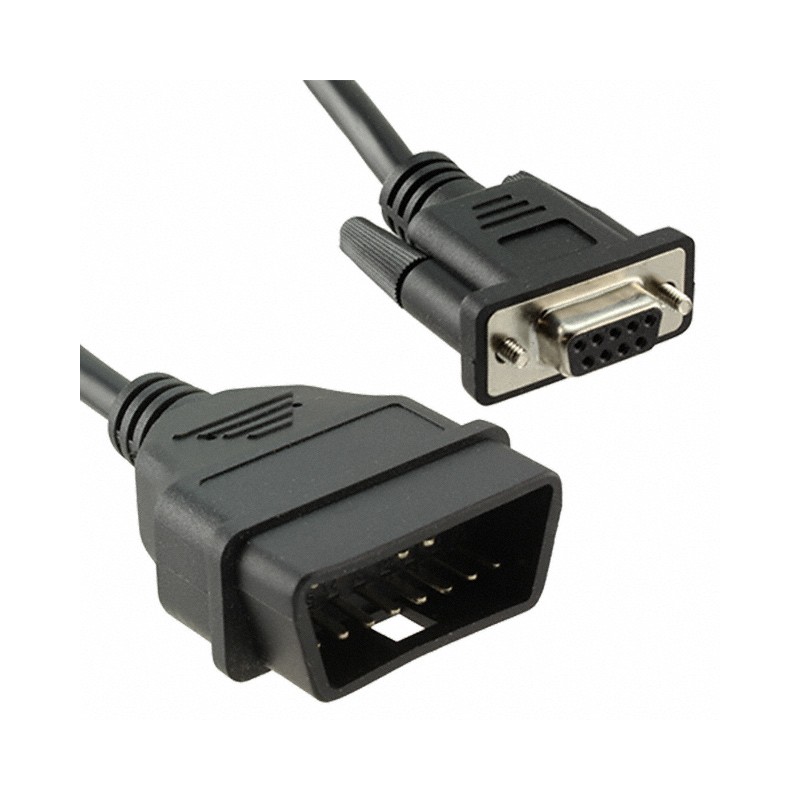 1 pcs : CAB-10087 - Cable Assembly D-Sub 09 pos Female to OBD-II Male 5.00' (1.52m)