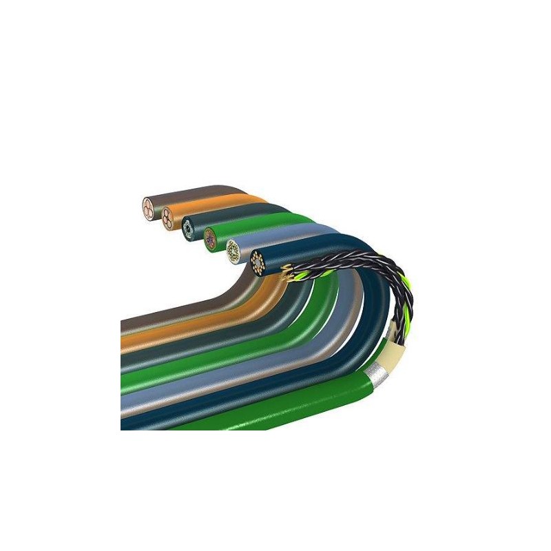 50 pcs - Igus chainflex CFBUS.LB Data Cable, 4 Cores, 0.25 mm², Screened, 50m, Purple TPE Sheath, 24 AWG