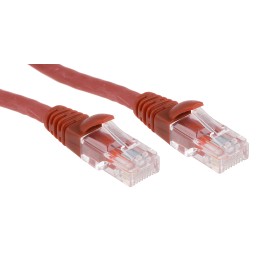 1 pcs - RS PRO Cat5e Male RJ45 to Male RJ45 Ethernet Cable, U/UTP, Red LSZH Sheath, 0.5m