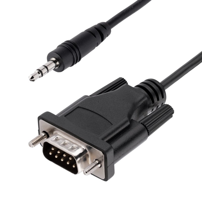1 pcs : 9M351M-RS232-CABLE - Cable Assembly D-Sub 09 pos Male to Phone Plug 3.5mm (1/8') Stereo 3.28' (1.00m)