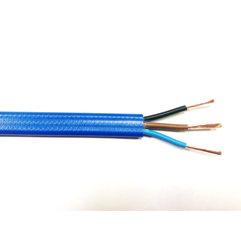 100 pcs - RS PRO 3 Core Power Cable, 6 mm², 100m, Blue PVC Sheath, 450 V, 750 V