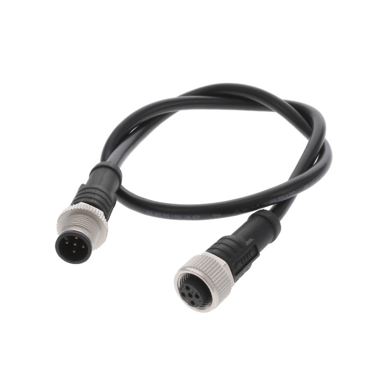 1 pcs : M12A05ML-12AFL-SDA05 - Cable Assembly 1.64' (500.00mm)