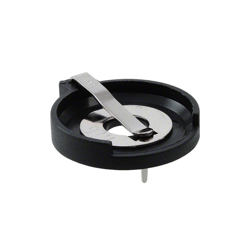 1 pcs : 104 - Battery Holder (Open) Coin, 23.0mm 1 Cell PC Pin