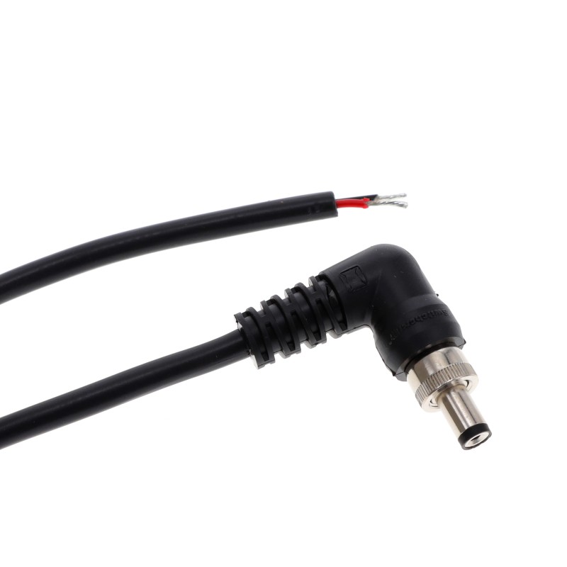 1 pcs : CARAS760K07984 - Cable Assembly 2.0mm ID, 5.5mm OD Plug, Thread Lock, to Wire Leads Round 6.6' (2.00m)