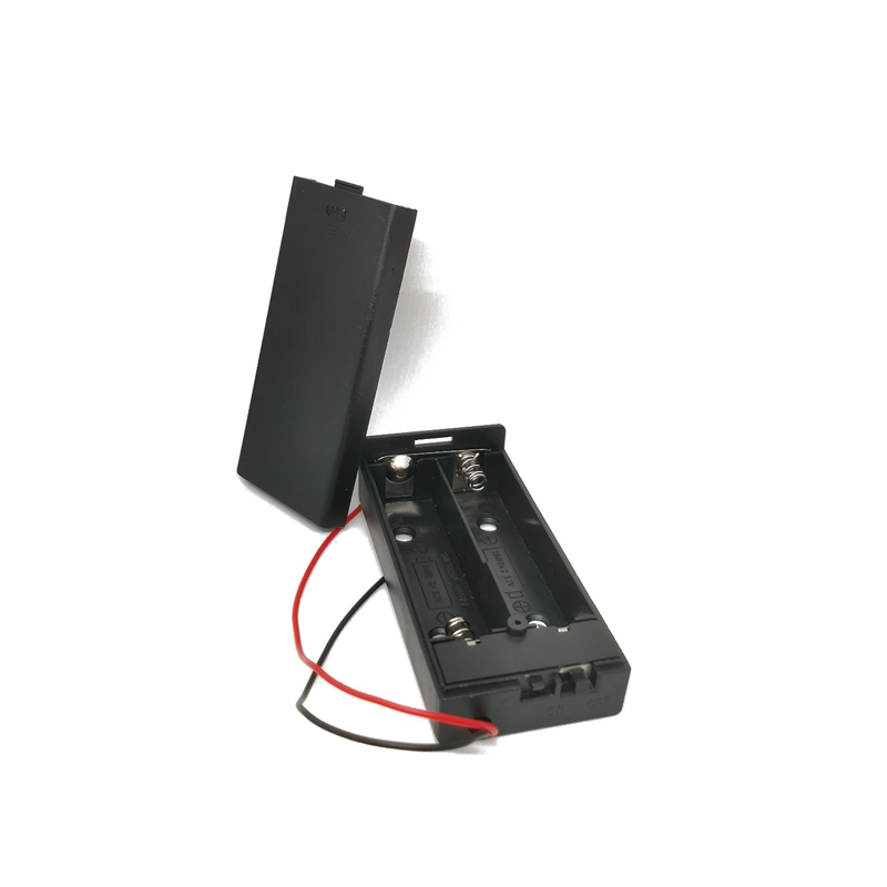 1 pcs : 114090053 - Battery Holder (Open) 18650 2 Cell Wire Leads