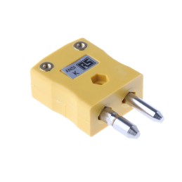 1 pcs - RS PRO In-Line Thermocouple Connector for Use with Type K Thermocouple, Standard Size, ANSI Standard