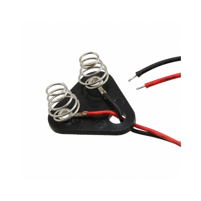 1 pcs : DU1-M-306 - Battery Contact Spring (Coil) AA Cell Wire Leads - 6' (152.4mm)
