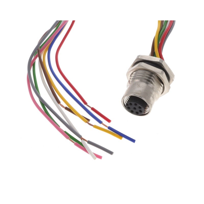 1 pcs : ALBKF12-FPBR8-P2 - Cable Assembly 0.66' (200.00mm)