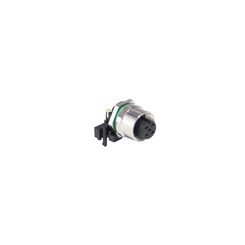 1 pcs - Bulgin Circular Connector, 5 Contacts, Panel Mount, M12 Connector, Socket, Female, IP67, Buccaneer M12 Series