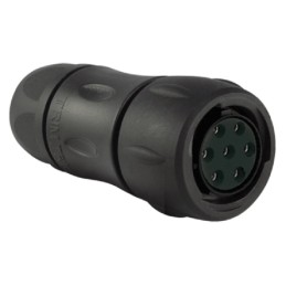 1 pcs - Souriau Circular Connector, 7 Contacts, Cable Mount, Plug, Female, IP68, IP69K, UTS Series