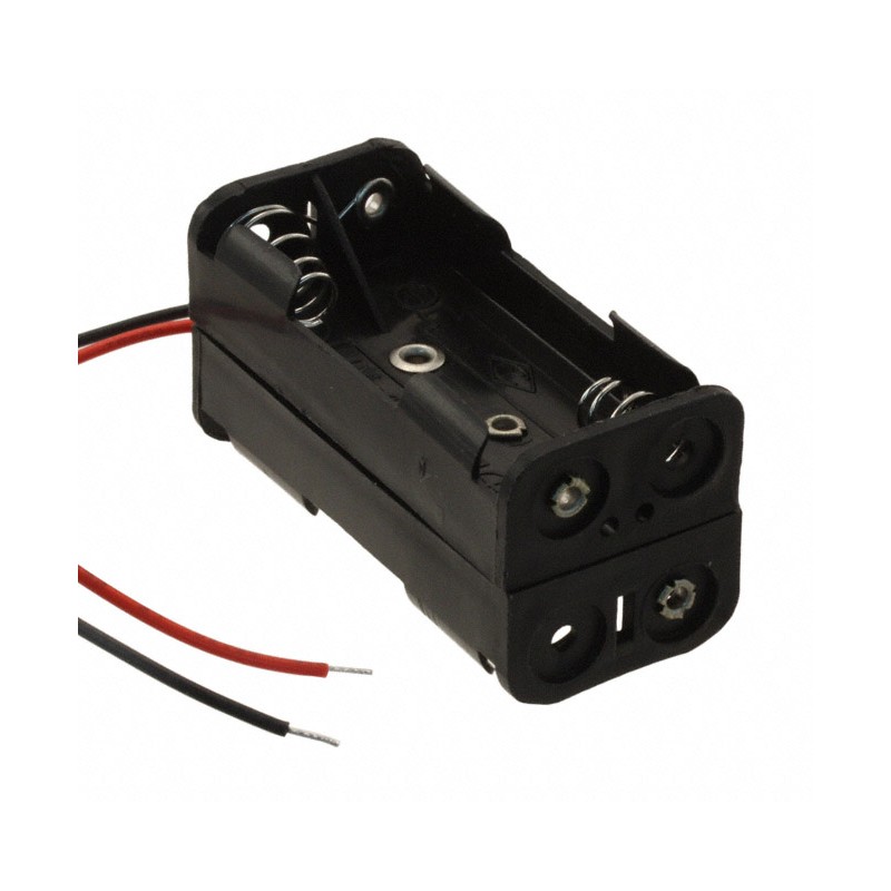 1 pcs : BH24AAAW - Battery Holder (Open) AAA 4 Cell Wire Leads - 6' (152.4mm)