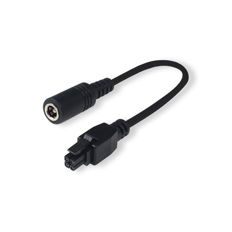 1 pcs : PR2PD01B - Cable Assembly Barrel Jack - 2.1mm ID, 5.5mm OD to Rectangular 04 pos Socket 0.33' (100.0mm)