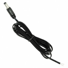 1 pcs : 10-01067 - Cable Assembly 2.5mm ID, 5.5mm OD Plug to Wire Leads Flat 6.0' (1.83m)