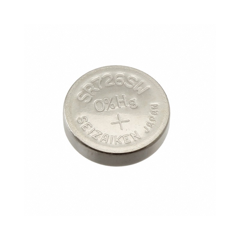 1 pcs : SR726SW - Coin, 7.9mm Silver Oxide 1.55 V Battery Non-Rechargeable