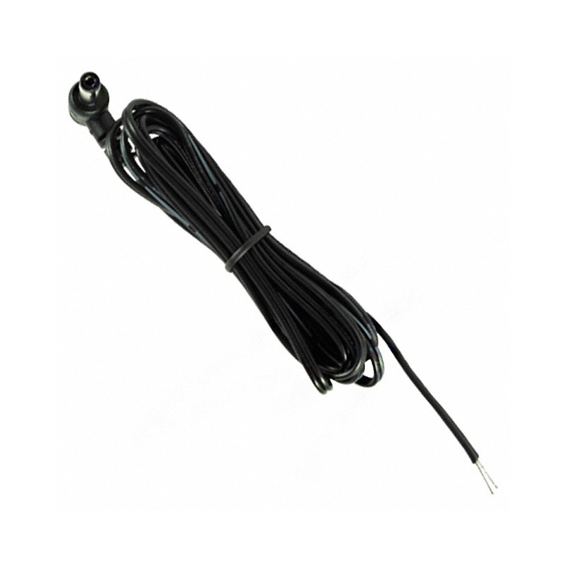 1 pcs : 10-01064 - Cable Assembly 2.1mm ID, 5.5mm OD Plug, Right Angle to Wire Leads Flat 6.0' (1.83m)