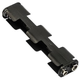 1 pcs : BH14AASF - Battery Holder (Open) AA 4 Cell 9 Volt Snap Fasteners