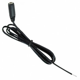 1 pcs : 10-01099 - Cable Assembly 1.35mm ID, 3.5mm OD Jack to Wire Leads Flat 3.00' (915.00mm)