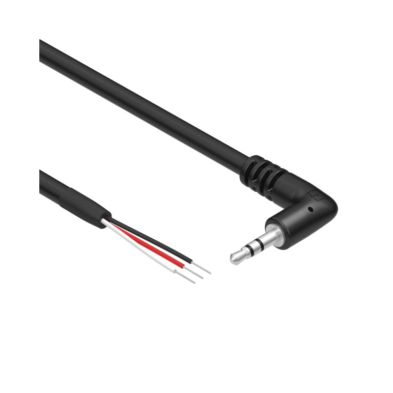 1 pcs : 10-02142 - Cable Stereo (3 Conductor, TRS) Phone Plug, 2.5mm, Right Angle To Cable (Round) 3.0' (91.44cm)