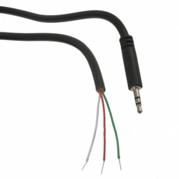 1 pcs : 10-00342 - Cable Stereo (3 Conductor, TRS) Phone Plug, 2.5mm To Cable (Round) 6.0' (1.83m)
