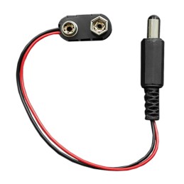 1 pcs : FIT0043 - Battery Connector, Snap 9V 1 Cell Barrel Plug, 2.1mm I.D. x 5.5mm O.D.
