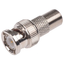1 pcs - Telegartner Straight RF Adapter BNC Plug to Type F Socket