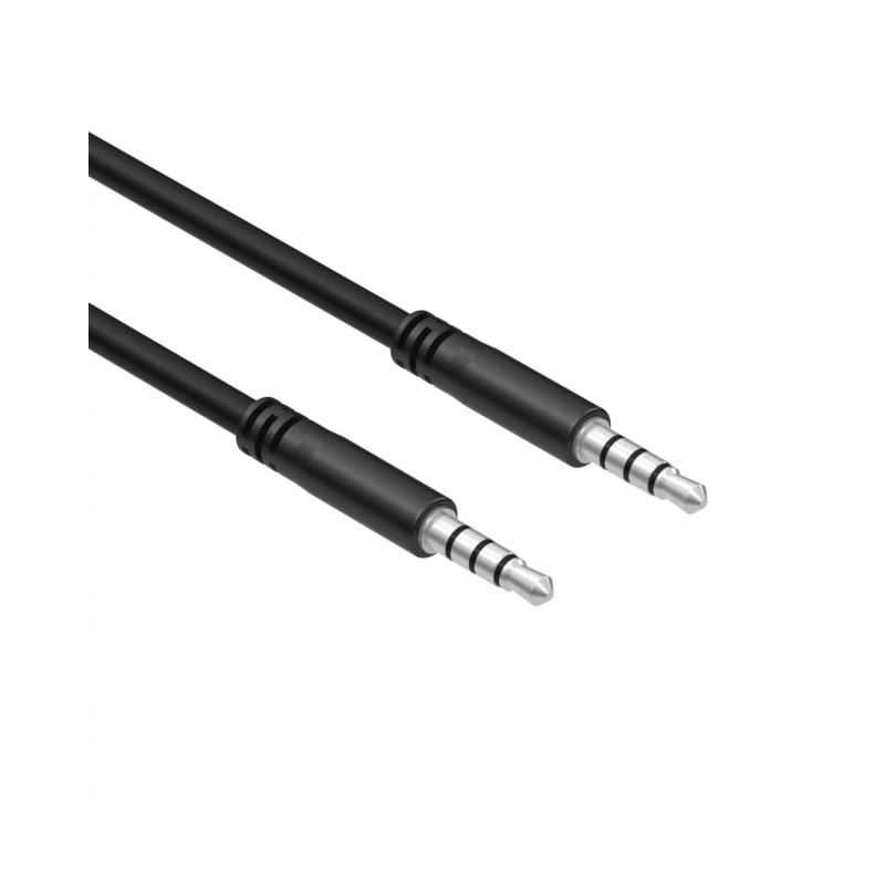 1 pcs : 10-02153 - Cable Stereo (4 Conductor, TRRS) Phone Plug, 3.5mm (1/8') To Phone Plug, 3.5mm (1/8') 3.0' (91.44cm)