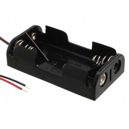 1 pcs : HH-3632 - Battery Holder (Open) AA 2 Cell Wire Leads - 6' (152.4mm)