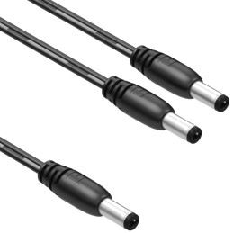 1 pcs : 10-02743 - Cable Assembly 2.1mm ID, 5.5mm OD Plug to Plug (2) Flat 1.48' (450.00mm)