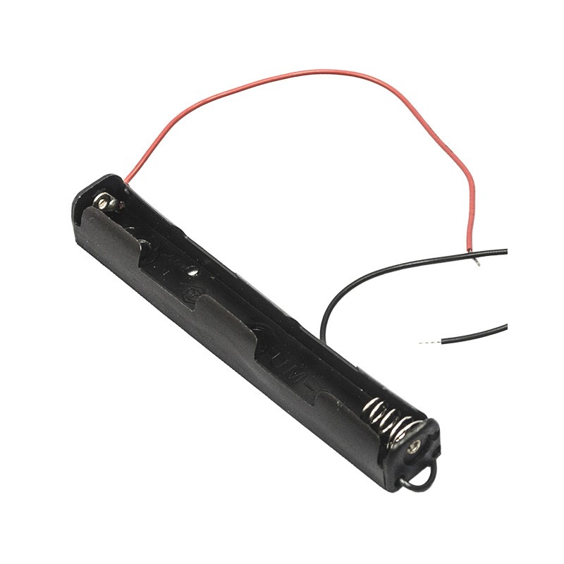 1 pcs : BC12AAW - Battery Holder (Open) AA 2 Cell Wire Leads - 6' (152.4mm)