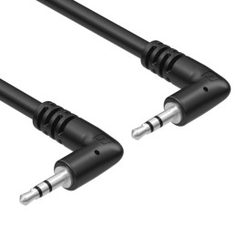 1 pcs : 10-02130 - Cable Stereo (3 Conductor, TRS) Phone Plug, 2.5mm, Right Angle To Phone Plug, 2.5mm, Right Angle 6.0' (1.83m)