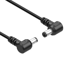 1 pcs : 10-03927 - Cable Assembly 2.5mm ID, 5.5mm OD Plug, Right Angle to Plug, Right Angle Round 6.0' (1.83m)
