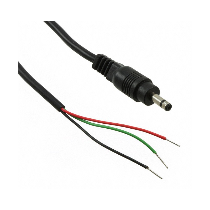 1 pcs : CA-2221 - Cable Assembly 0.9mm ID, 3.2mm OD Plug to Wire Leads Round 6.0' (1.83m)