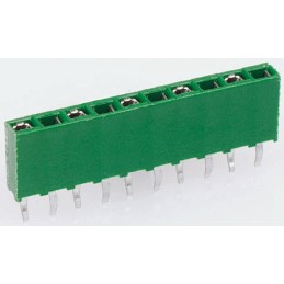 200 pcs - TE Connectivity AMPMODU HV100 Series Straight Through Hole Mount PCB Socket, 7-Contact, 1-Row, 2.54mm Pitch, Solder