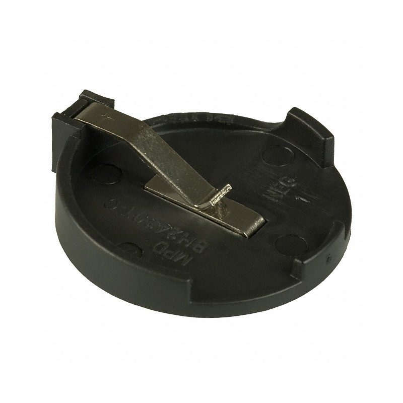 1 pcs : BH2430T-C - Battery Holder (Open) Coin, 24.5mm 1 Cell PC Pin