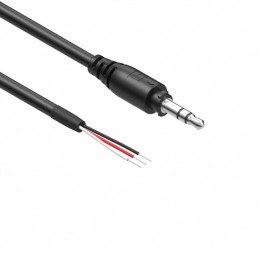 1 pcs : 10-03405 - Cable Stereo (3 Conductor, TRS) Phone Plug, 3.5mm (1/8') To Cable (Round) 3.0' (91.44cm)