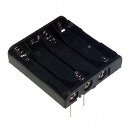 1 pcs : 2481 - Battery Holder (Open) AAA 4 Cell PC Pin