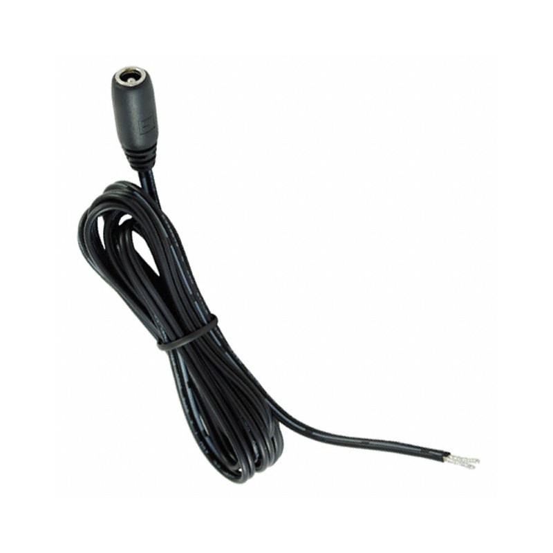1 pcs : 10-01090 - Cable Assembly 2.5mm ID, 5.5mm OD Jack to Wire Leads Flat 6.0' (1.83m)