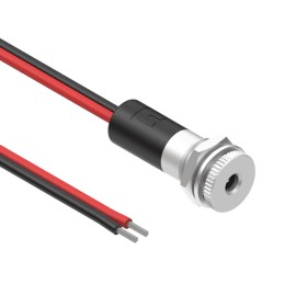 1 pcs : 10-02875 - Cable Assembly 1.1mm ID, 3.5mm OD Jack to Wire Leads Flat 1.00' (305.00mm)
