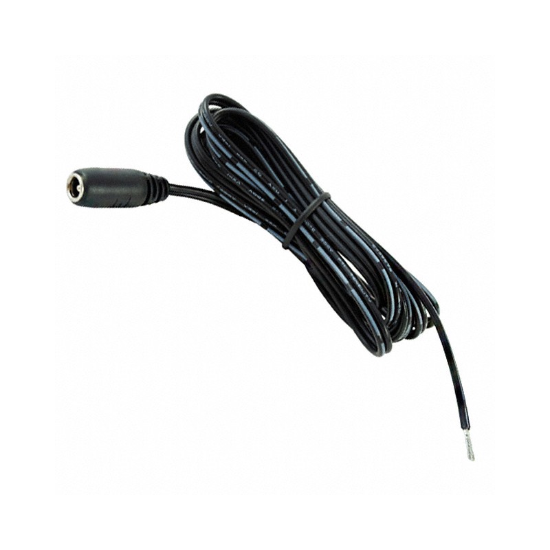1 pcs : 10-01092 - Cable Assembly 2.1mm ID, 5.5mm OD Jack to Wire Leads Flat 6.0' (1.83m)