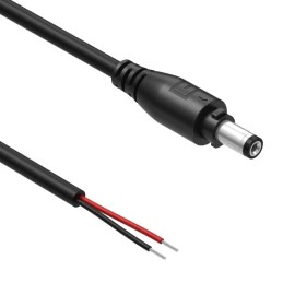 1 pcs : 10-02937 - Cable Assembly 2.5mm ID, 5.5mm OD Plug to Wire Leads Round 3.00' (915.00mm)