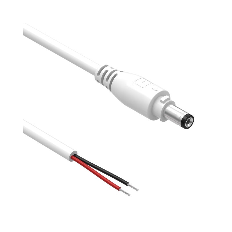 1 pcs : 10-02934 - Cable Assembly 2.1mm ID, 5.5mm OD Plug to Wire Leads Round 3.00' (915.00mm)