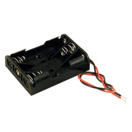1 pcs : BH3AAAW - Battery Holder (Open) AAA 3 Cell Wire Leads