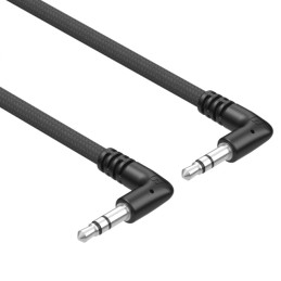 1 pcs : 10-03752 - Cable Stereo (3 Conductor, TRS) Phone Plug, 3.5mm (1/8'), Right Angle To Phone Plug, 3.5mm (1/8'), Right Angl