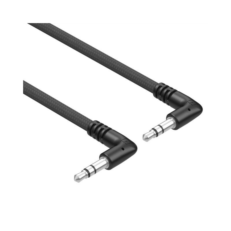 1 pcs : 10-03752 - Cable Stereo (3 Conductor, TRS) Phone Plug, 3.5mm (1/8'), Right Angle To Phone Plug, 3.5mm (1/8'), Right Angl