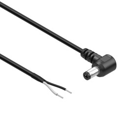 1 pcs : 10-03917 - Cable Assembly 2.1mm ID, 5.5mm OD Plug, Right Angle to Wire Leads Round 6.0' (1.83m)