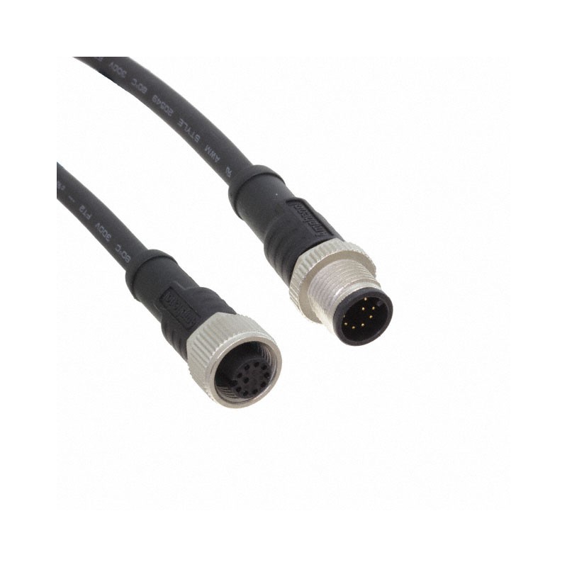 1 pcs : M12A10ML-12AFL-SBA05 - Cable Assembly 1.64' (500.00mm)