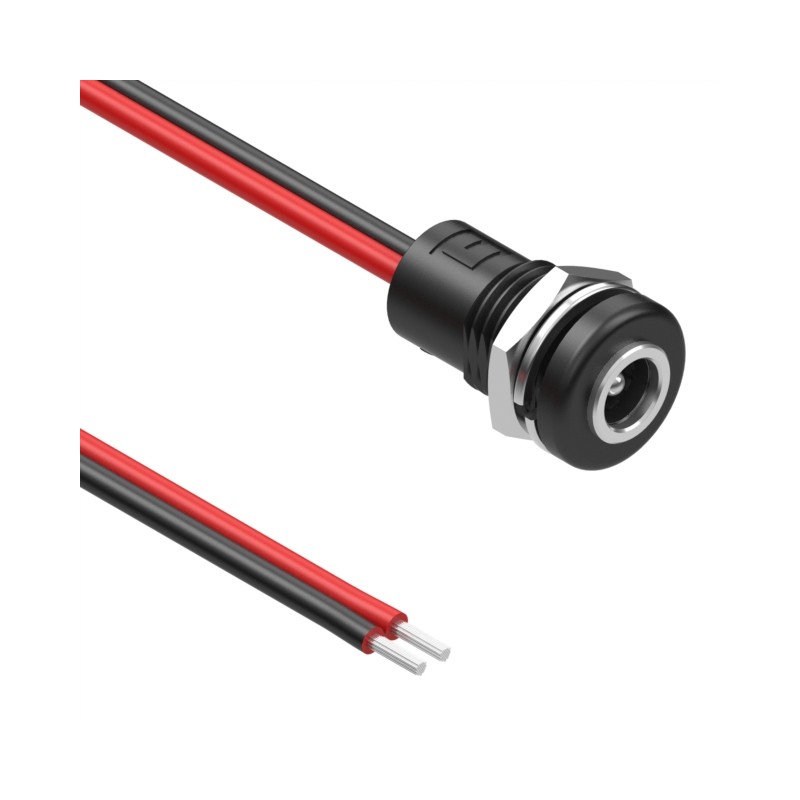1 pcs : 10-03610 - Cable Assembly 2.5mm ID, 5.5mm OD Jack to Wire Leads Round 1.00' (305.00mm)