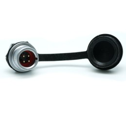 1 pcs - RS PRO Circular Connector, 4 Contacts, Rear Mount, Plug, Male, IP67