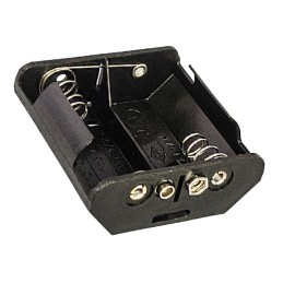 1 pcs : BH2DSF - Battery Holder (Open) D 2 Cell 9 Volt Snap Fasteners