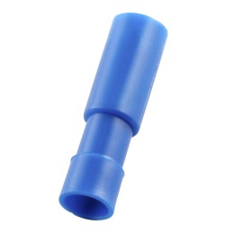 100 pcs - RS PRO Blue Insulated Female Spade Connector, Receptacle, 0.4 x 3.9mm Tab Size, 1.5mm² to 2.5mm²